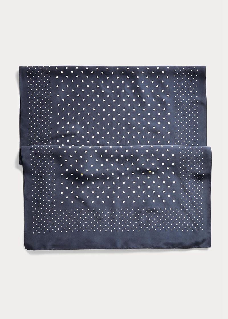 RRL スカーフ レディース ネイビー Polka-dot FPMXT5730